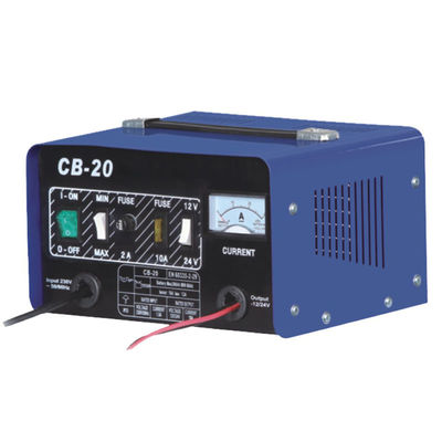 Cargador de batería de plomo portátil azul del cargador de batería de coche 230V 12v 7.4kg