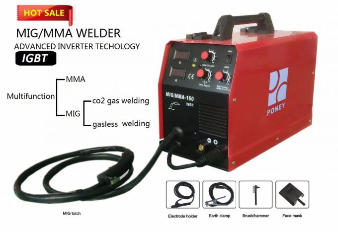 soldadora portátil de MIG del escudo del gas del CO2 del inversor IGBT